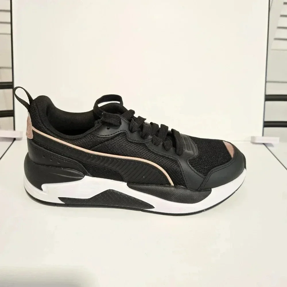 Puma Black and Rose Gold Sneakers – Stylish and Sporty